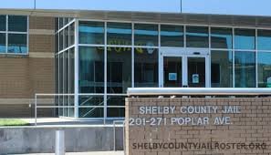Shelby County Jail entrance sign 201-271 Poplar Ave